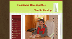 Desktop Screenshot of praxisclaudiafinking.de